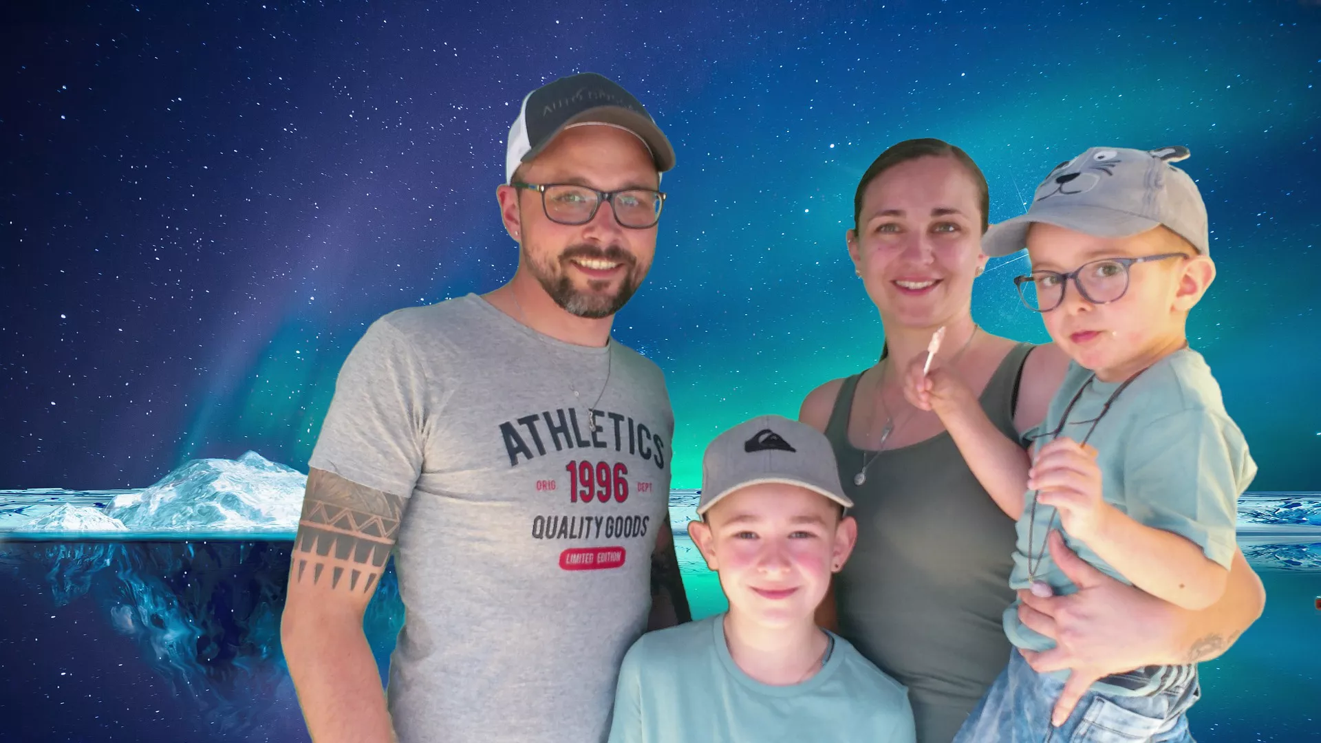 Gewerbeausstellung 5057 Reitnau - Familie am Nordpol